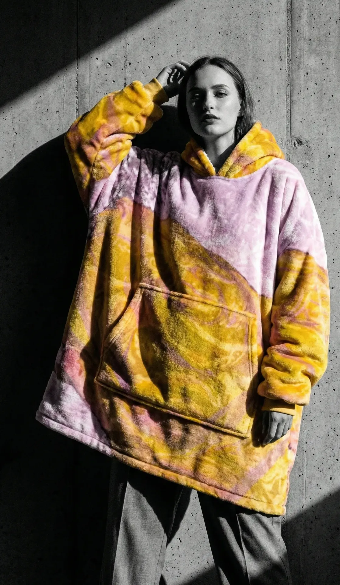 Yellow Rose Blanket Hoodie