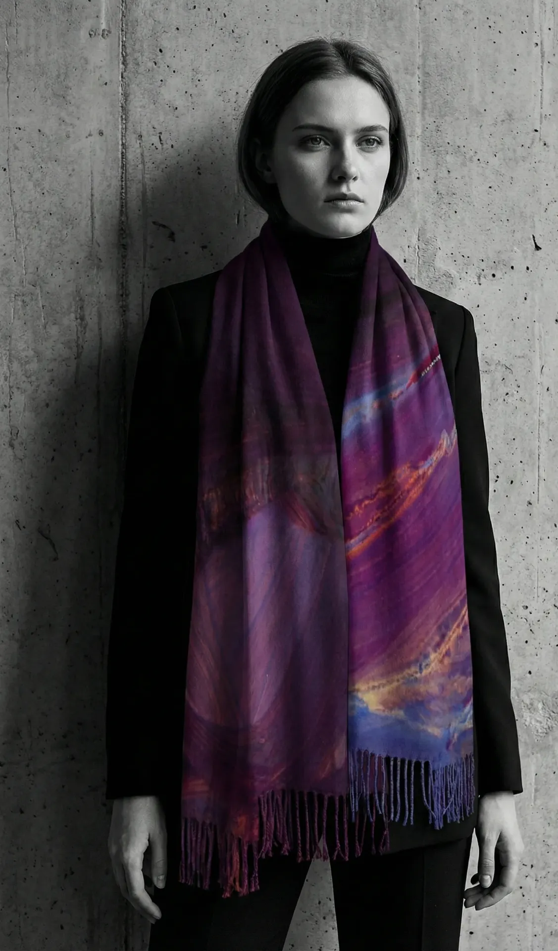 Untitled V Tassel Scarf