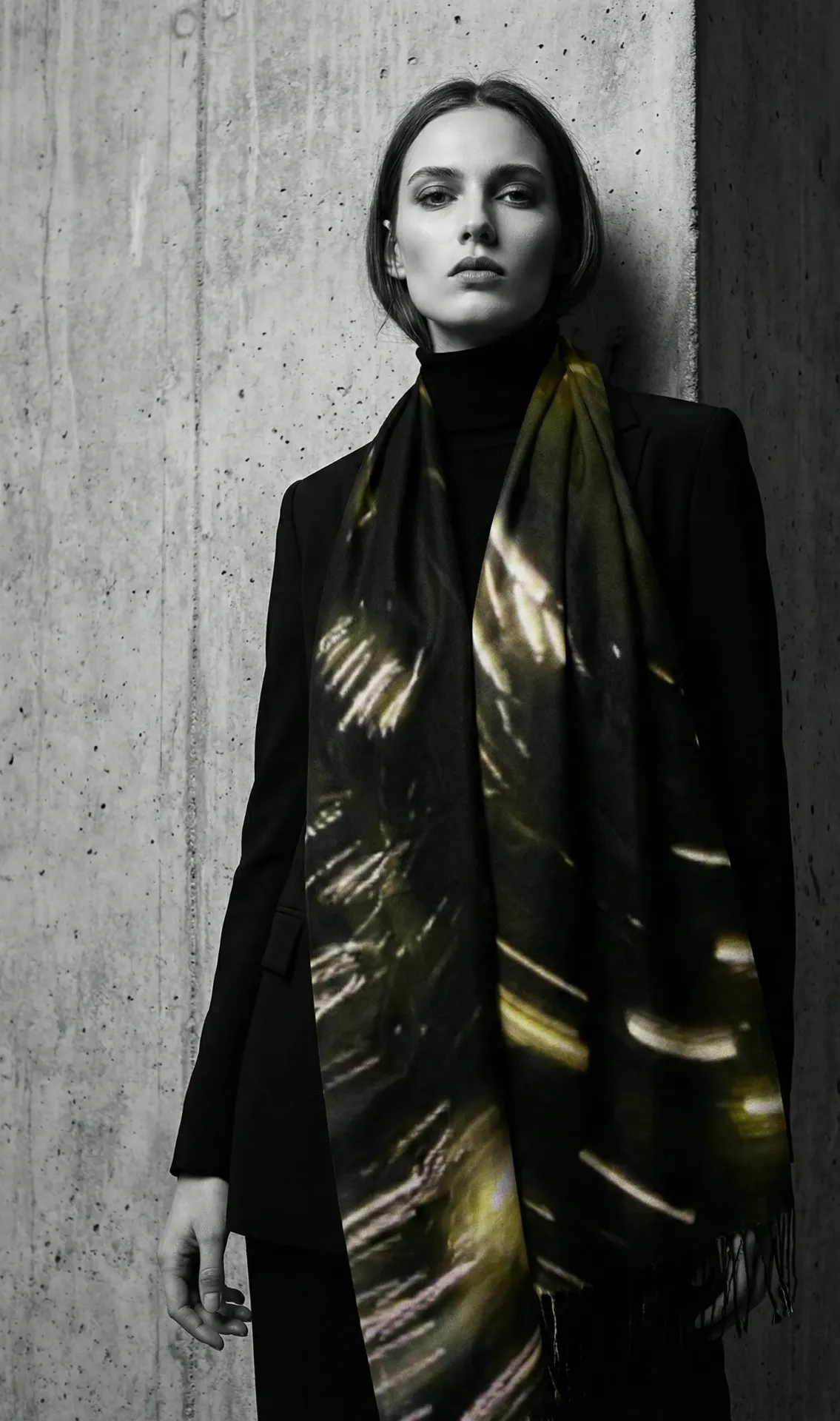 Sensory Echoes Tassel Scarf