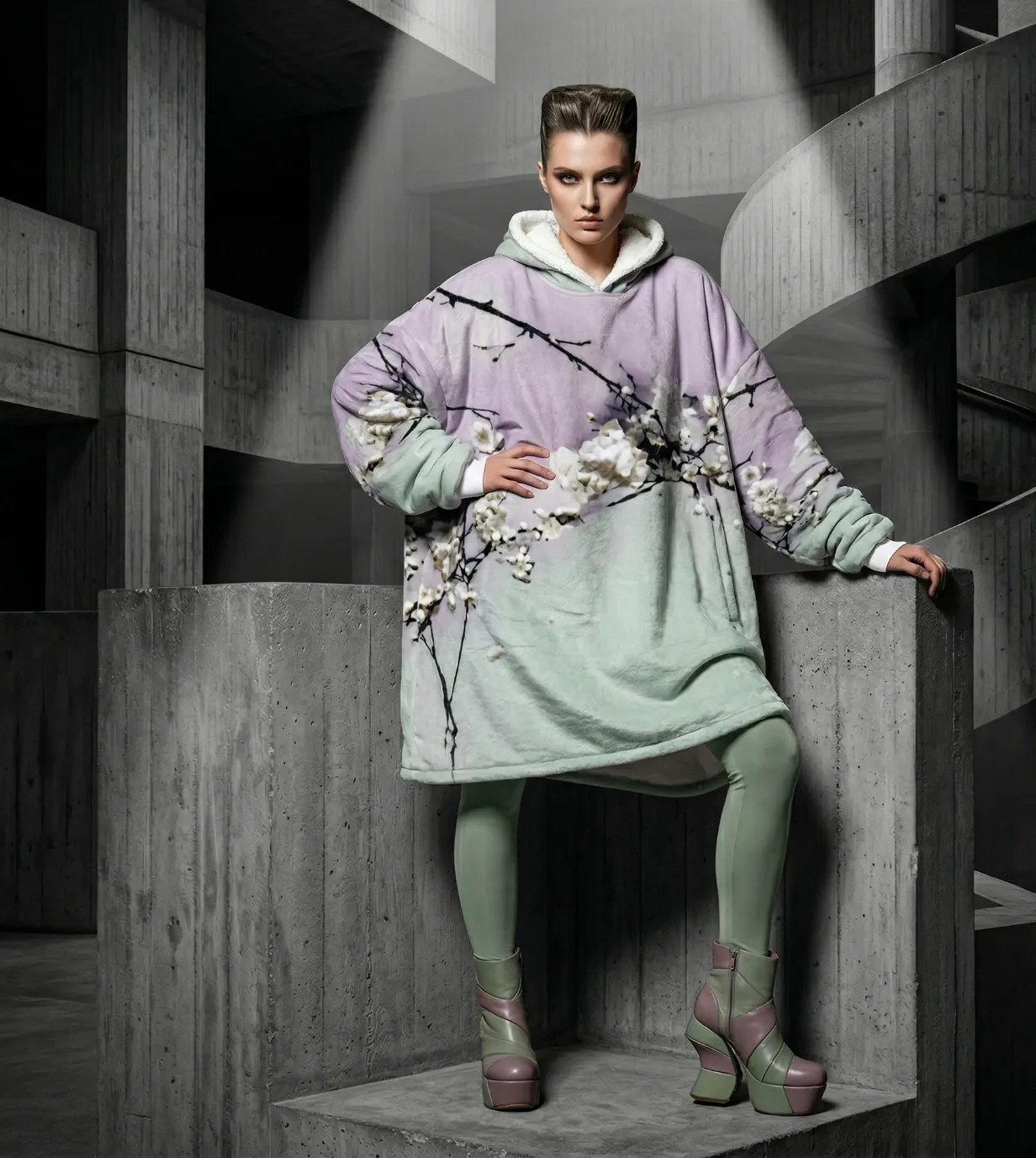 Ninfea VII Blanket Hoodie