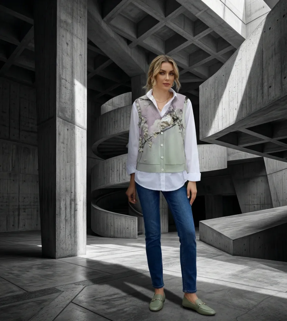 Ninfea VII Sleeveless Cardigan (S)