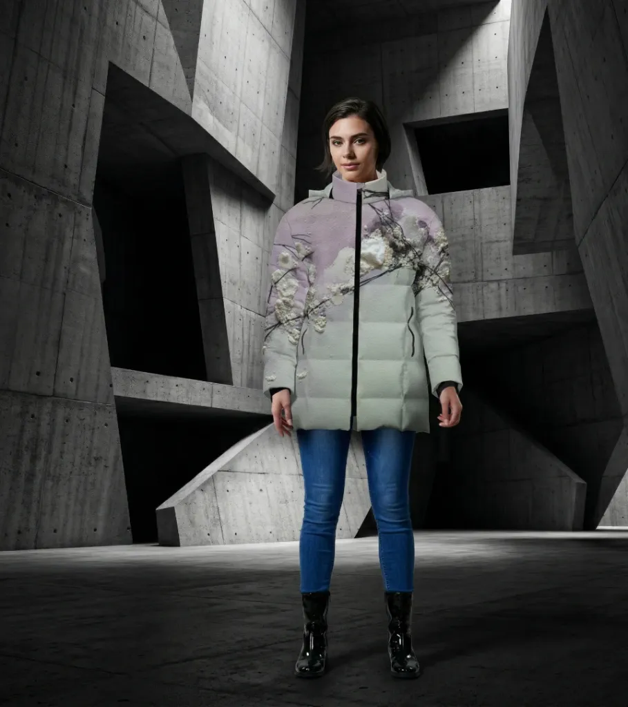 Ninfea VII Hooded Puffer Coat (S)