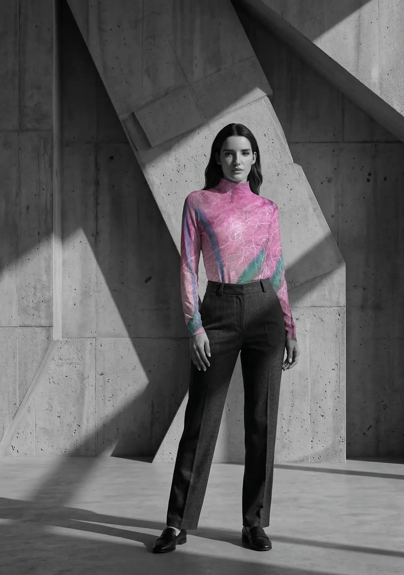 The Branching Rose High Neck Sweater (S)