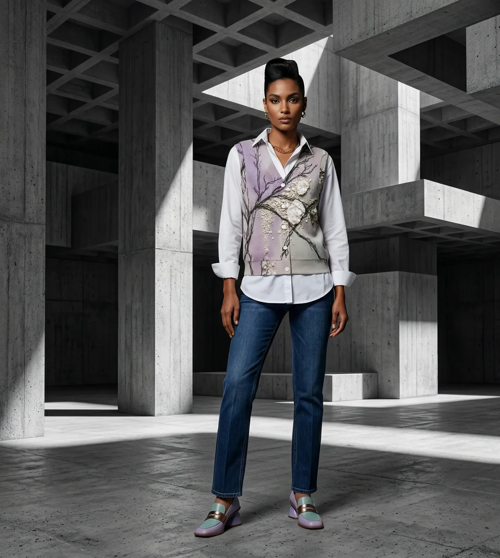 Ninfea II Sleeveless Cardigan