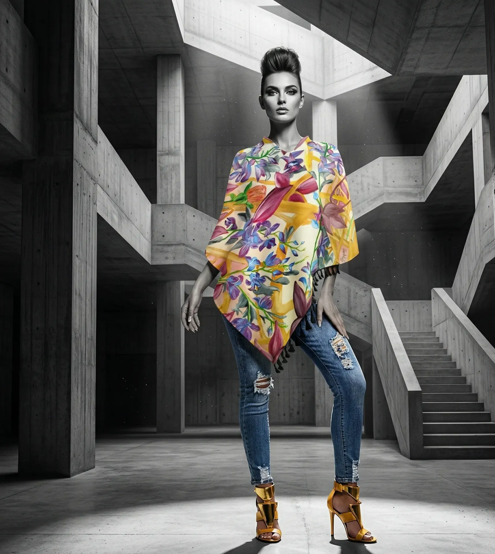 She Dreamed of Flowers Drape