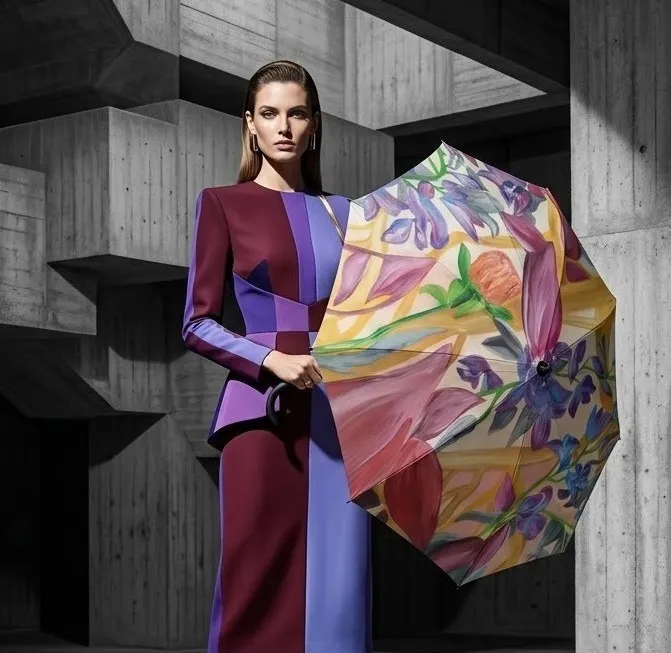 She Dreams of Flowers Umbrella