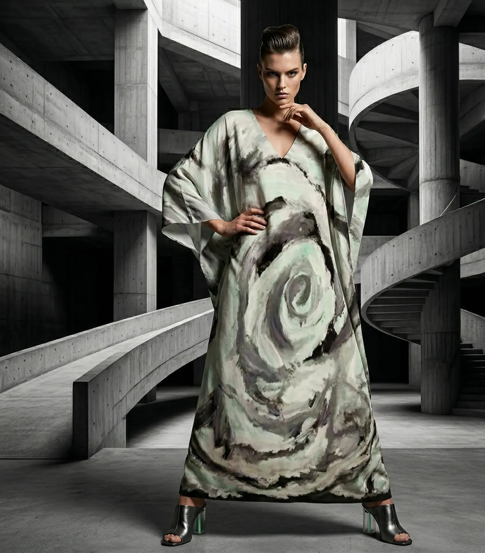 Poignant Rose Kaftan