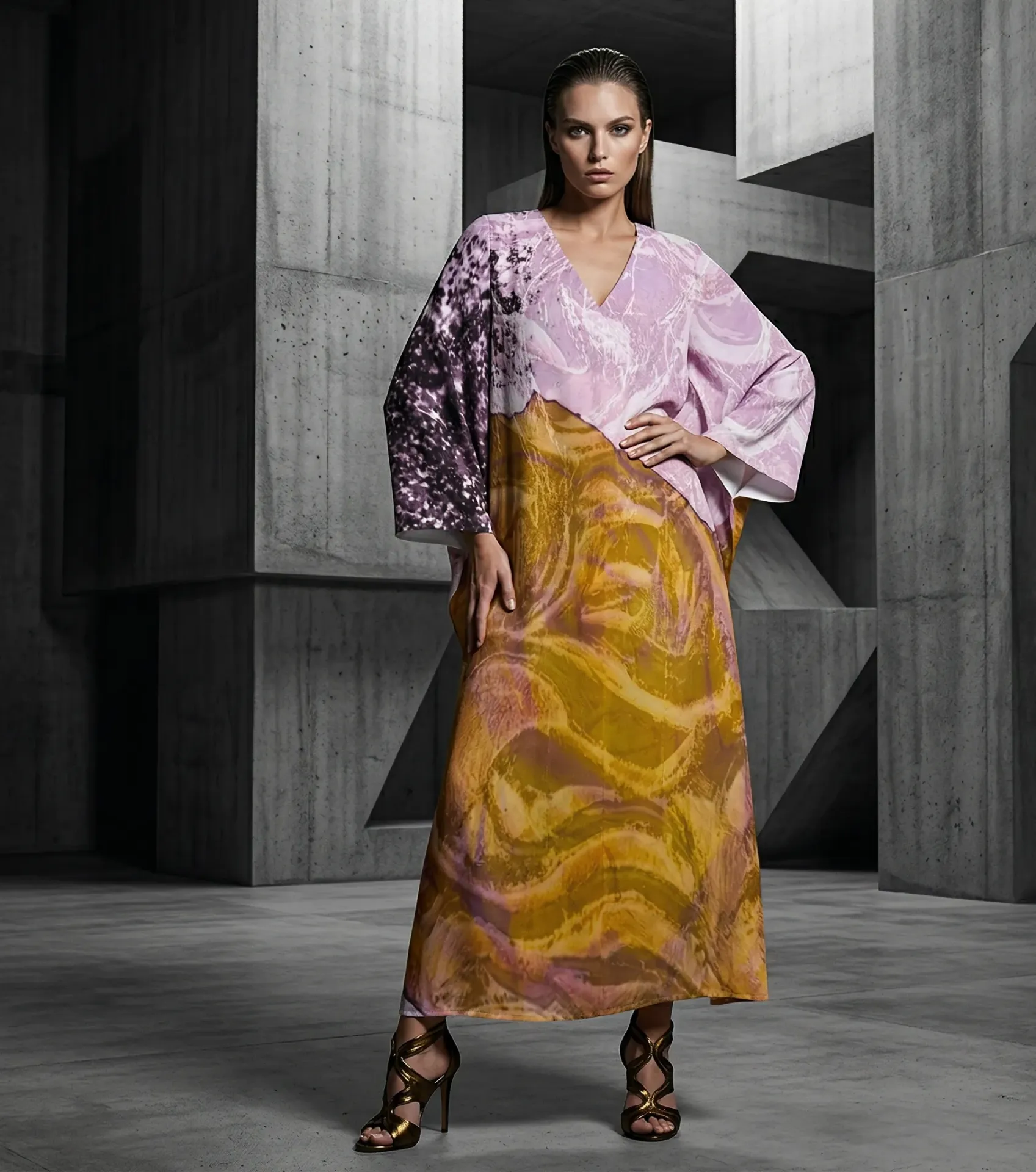 Yellow Rose Kaftan